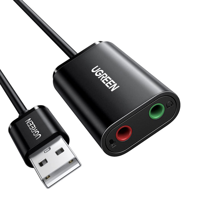 UGREEN USB 2.0 External Sound Adapter (Black) US205