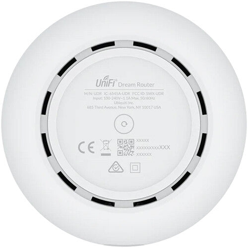 Ubiquiti UDR Desktop UniFi Cloud Gateway with an integrated WiFi 6 access point and PoE switch