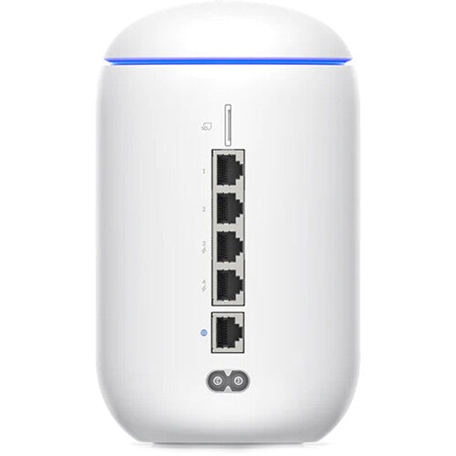 Ubiquiti UDR Desktop UniFi Cloud Gateway with an integrated WiFi 6 access point and PoE switch
