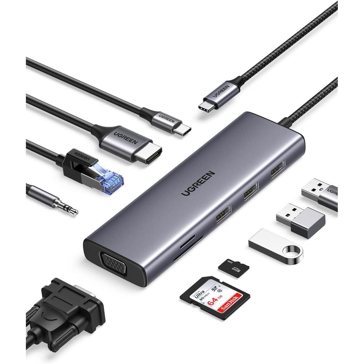 Ugreen CM498 Usb-C Multifunction Adapter CM498