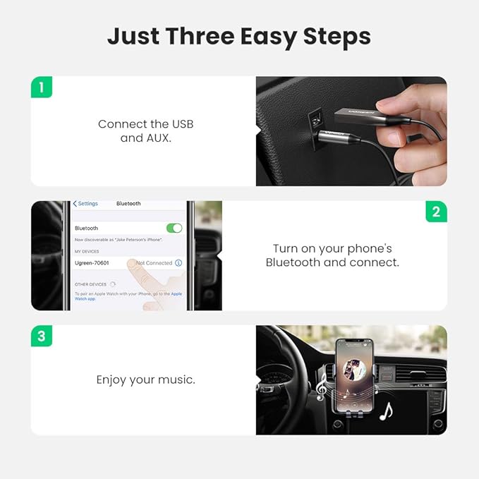 Ugreen Car Bluetooth Audio Reciever (CM309)