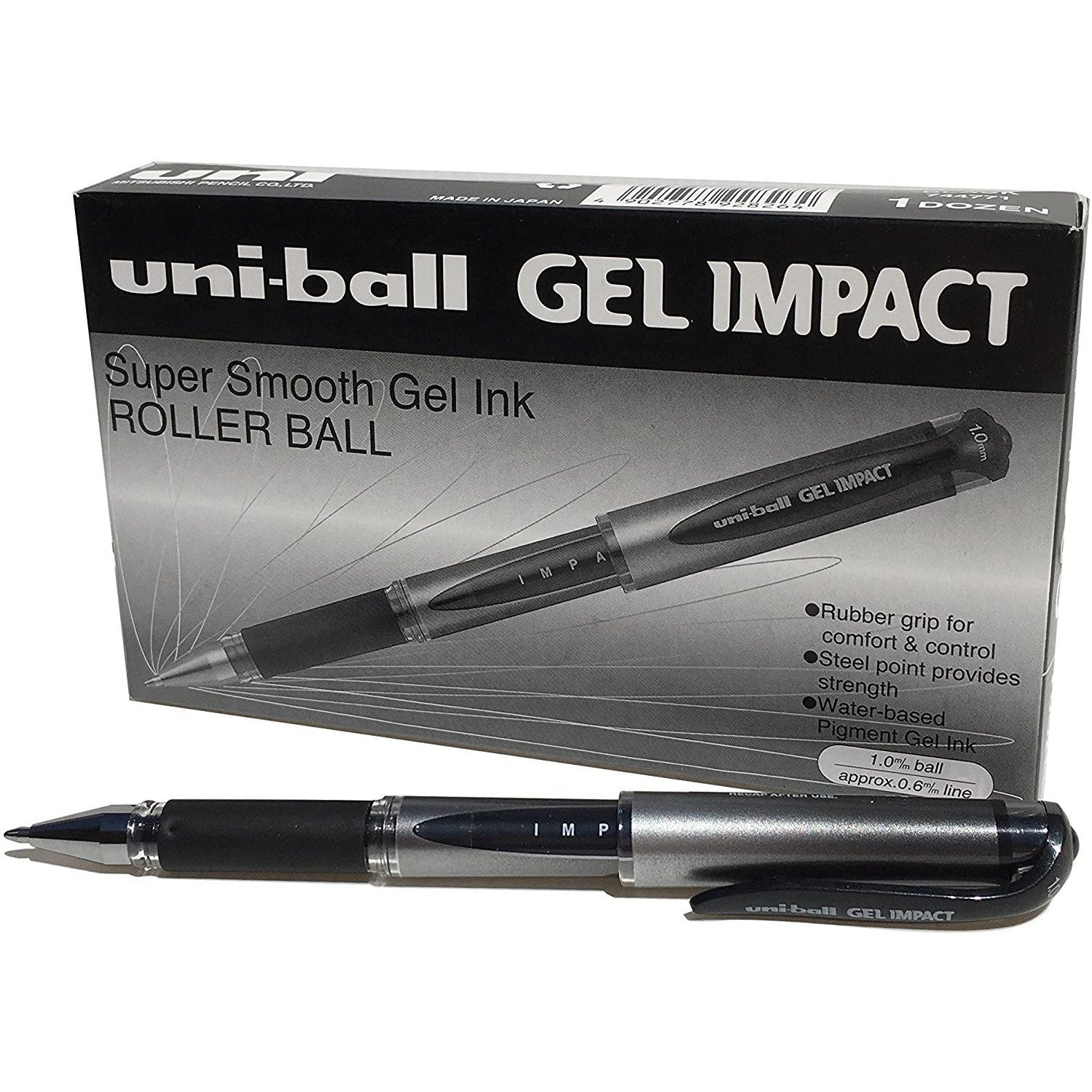 Uni Ball Gel Impact Um 153S Rollerball Pen 12Pcs/Box