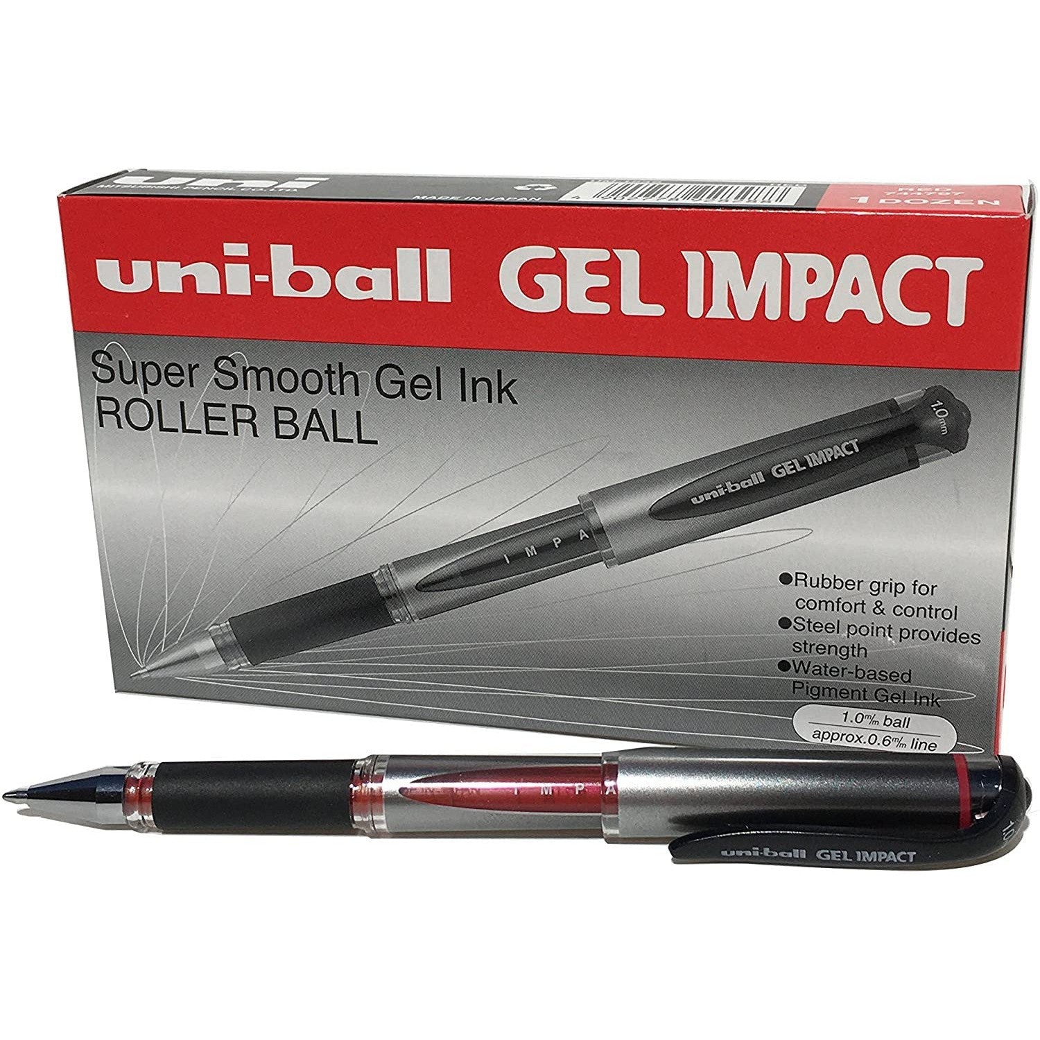 Uni Ball Gel Impact Um 153S Rollerball Pen 12Pcs/Box