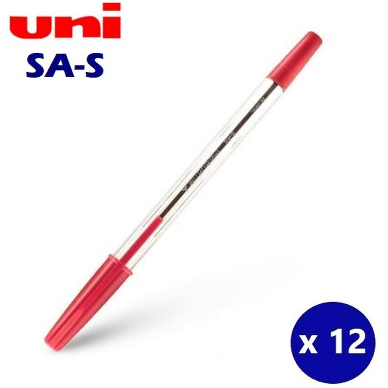 Uni Ball Sas 1.0Mm Pen 12Pcs Per Pkt