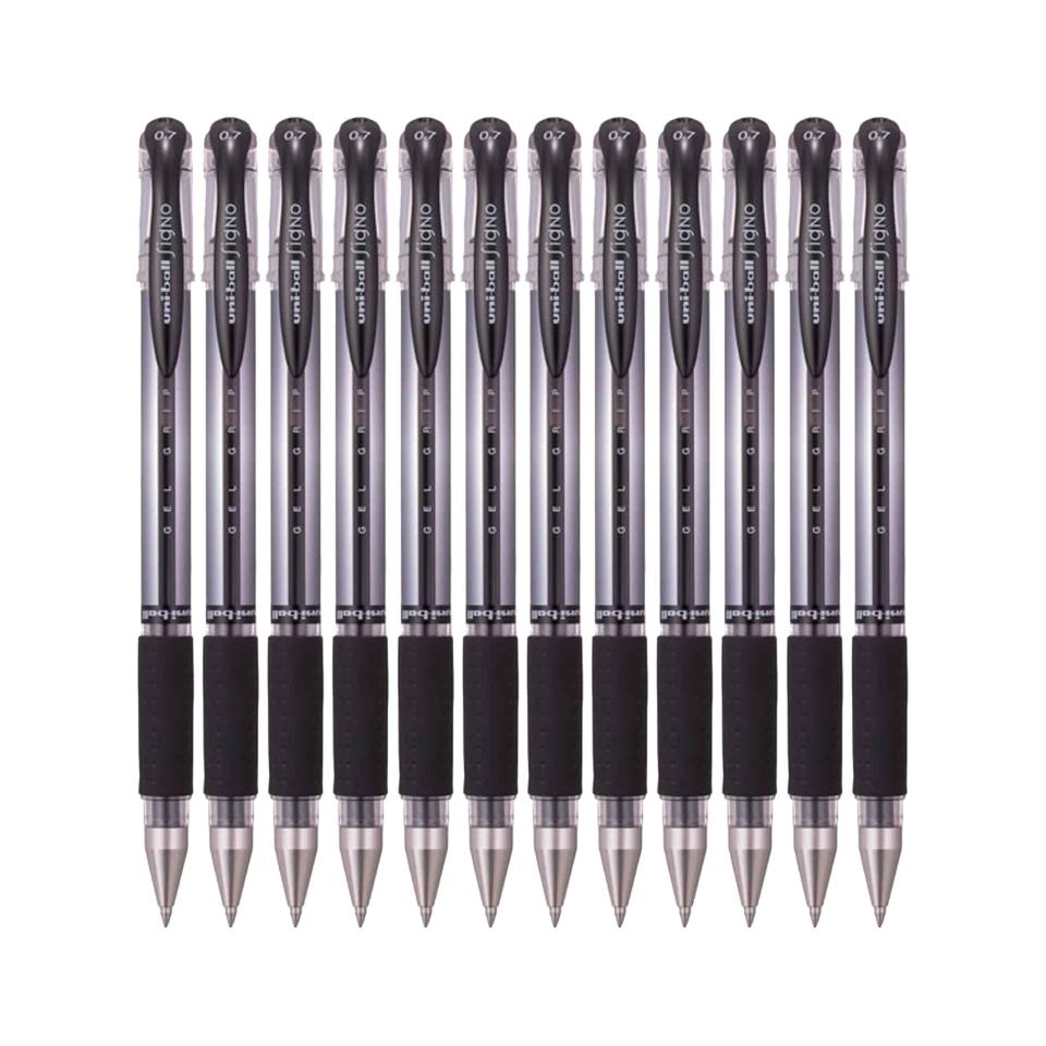 Uni-Ball Signo DX Fine Black Pen 0.7 mm (UM-151.( 07). Z.Black) Pack of 12
