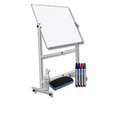 Double Sided Magnetic Whiteboard With Stand 120 x 180 Cm Bundle