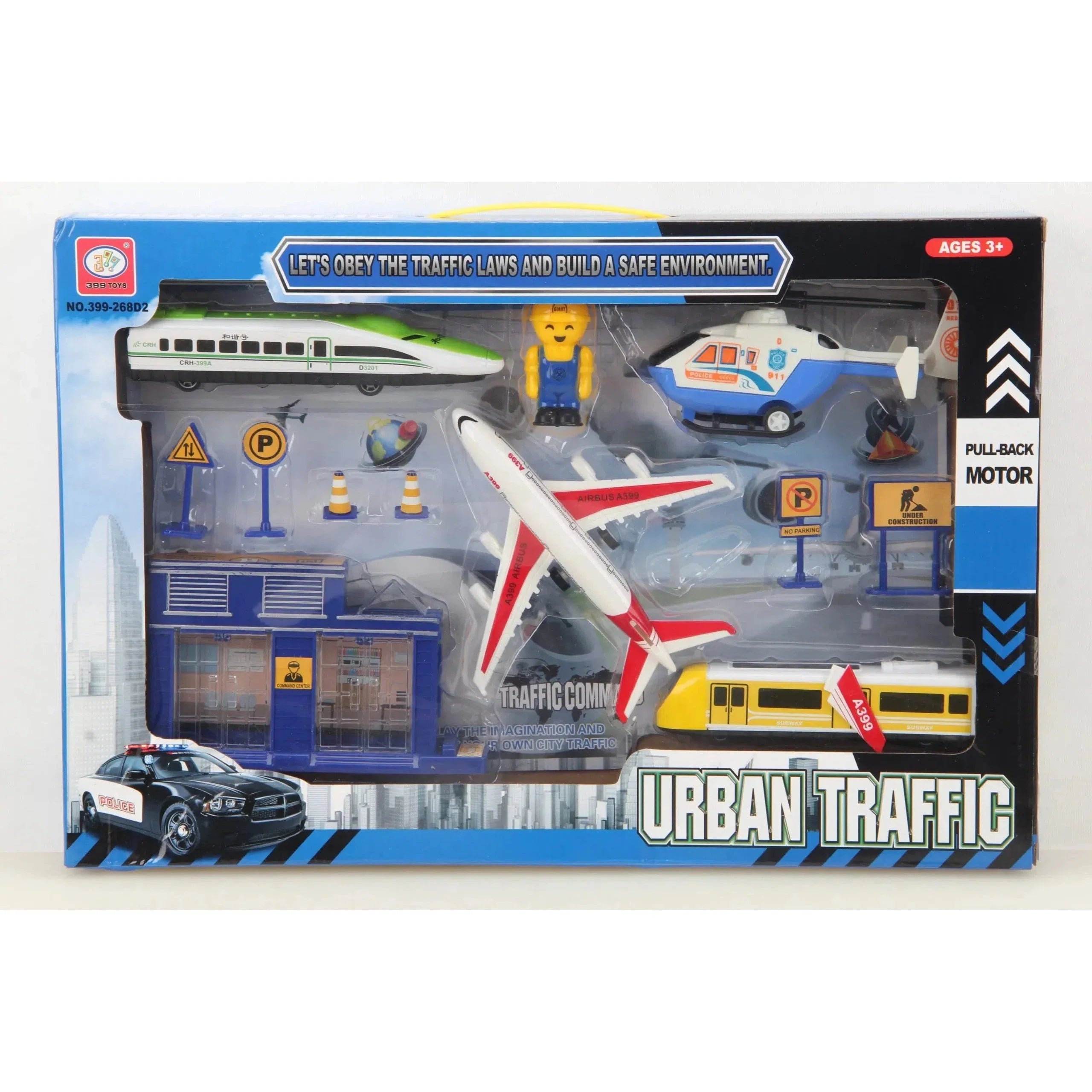 Urban Traffic Vehicle Set With Accessories-399-268D2