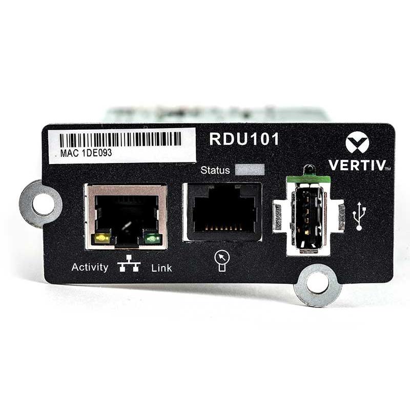 VERTIV Liebert Intellislot Communications Card - USB / RJ-45 (LAN) / Wired / Black
