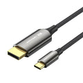Vention 8K Bi-Directional USB-C to DisplayPort Cable 2M Cotton Braided Black