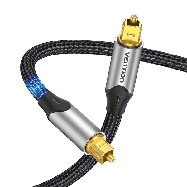 Vention Optical Fiber Audio Cable 3M Aluminum Alloy Type Gray