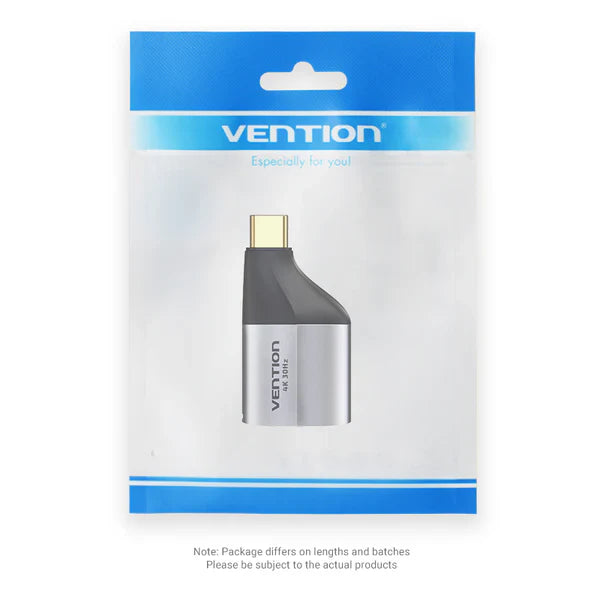 Vention Type-C to DP Adapter Gray Metal Type