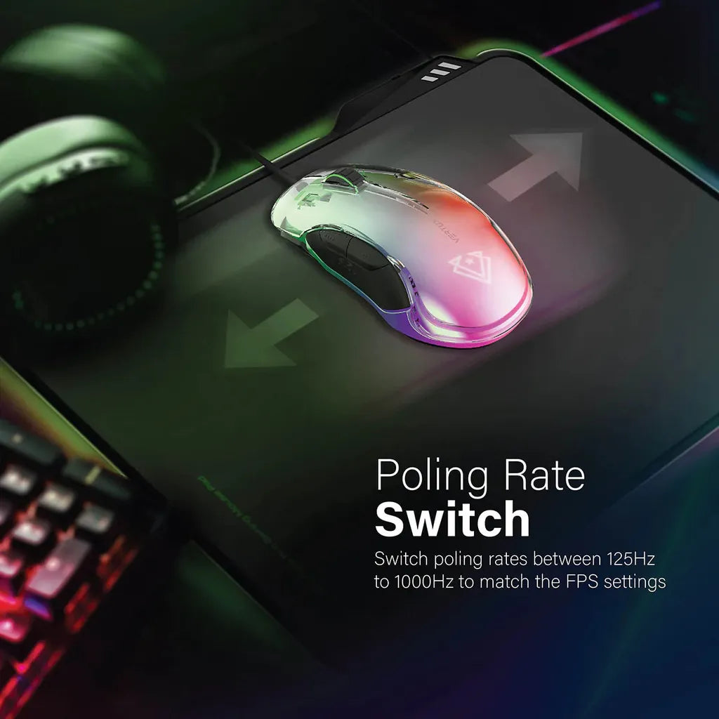 Vertux Extreme Performance Professional Gaming LumiFlux Mouse