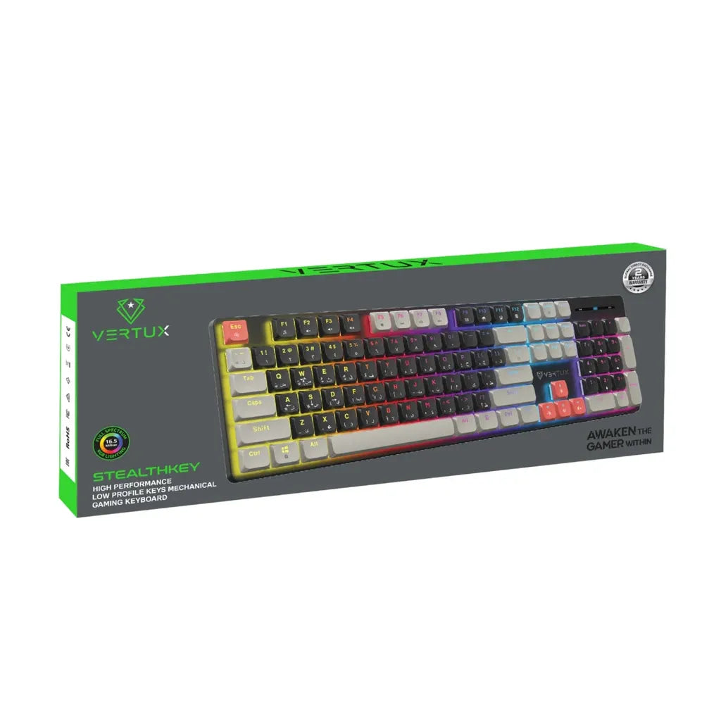 Vertux High-Performance Low Profile Keys Mechanical Gaming Keyboard