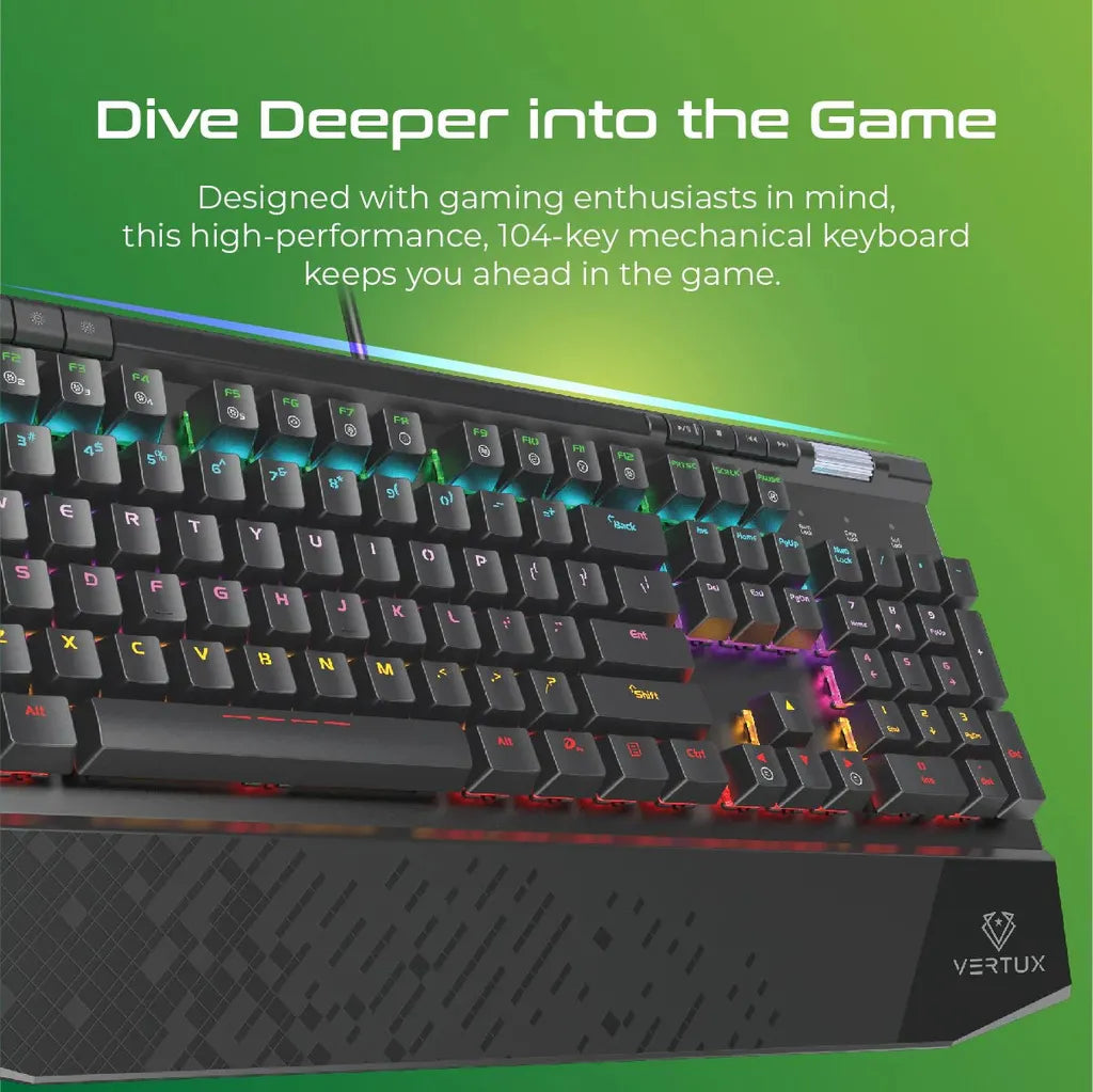 Vertux Hyper Action Mechanical Gaming Keyboard