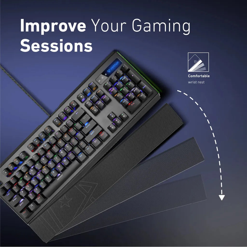 Vertux Pro-Gamer Mechanical Wired Gaming Keyboard