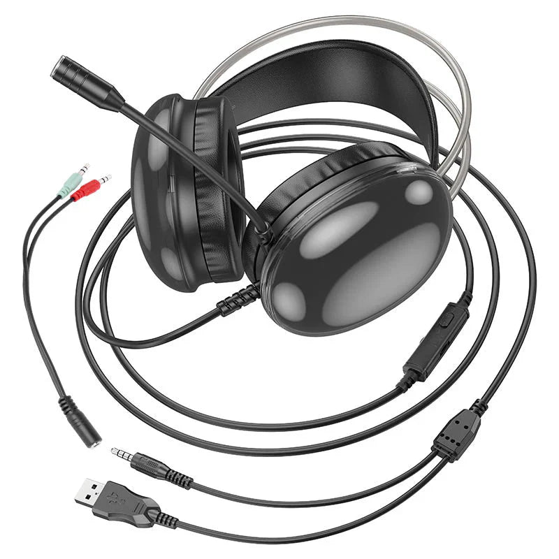 Hoco W109 Rich gaming headphones - White