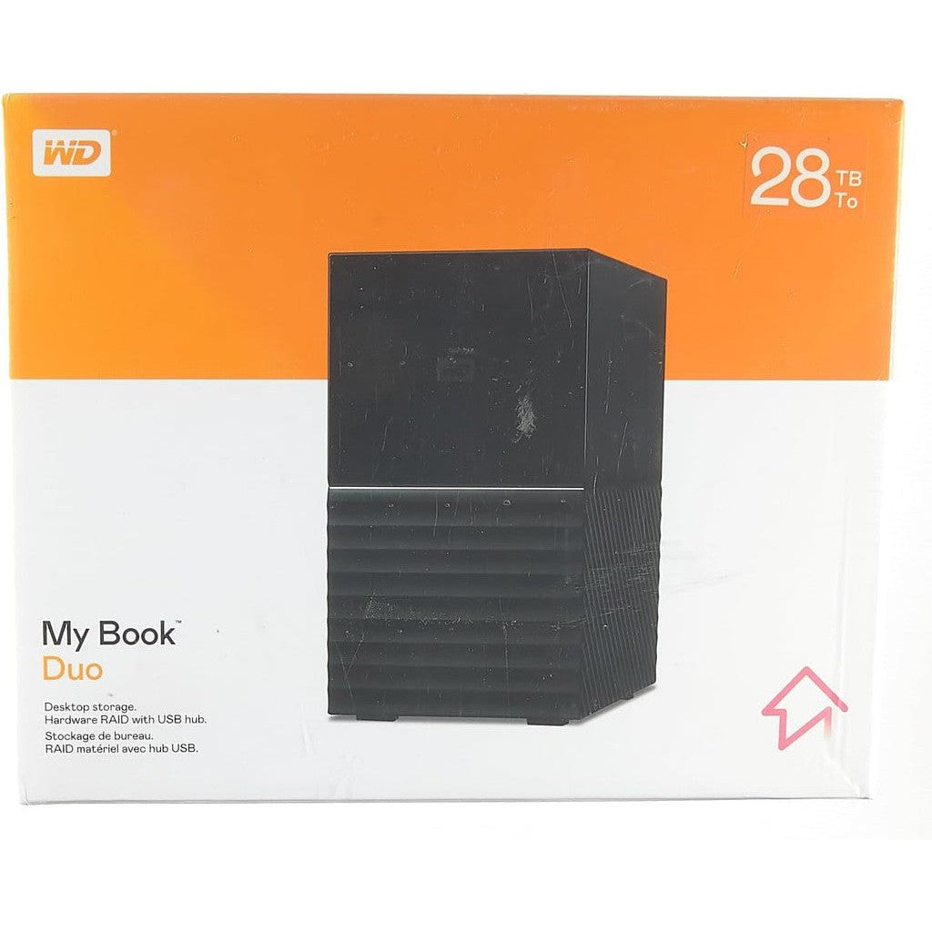 WD 28TB My Book Duo External Hard Drive - 28TB / 2-Bays / USB 3.2 Gen 1 / Black