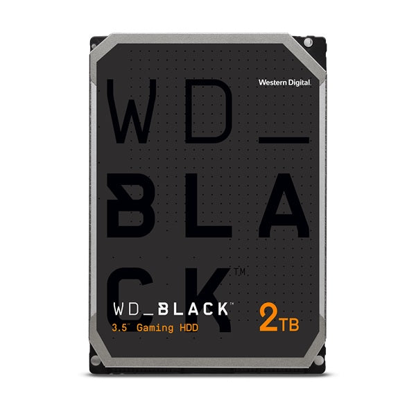 WD 2TB Black SATA 3.5 HDD PC Desktop, 7200 RPM