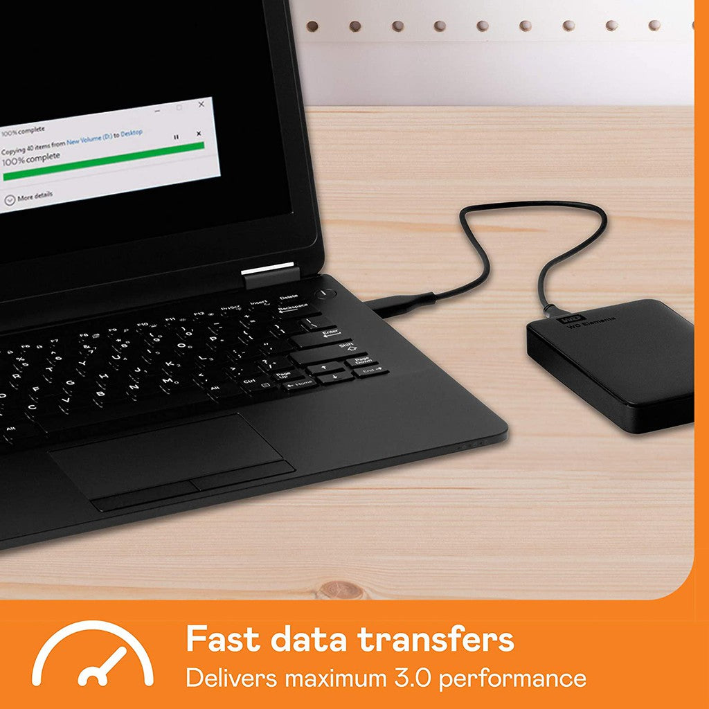 WD 2TB Elements Portable External Hard Drive, USB 3.0 / WDBU6Y0020BBK