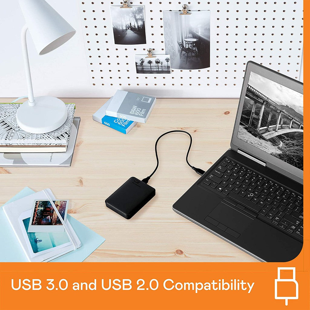 WD 2TB Elements Portable External Hard Drive, USB 3.0 / WDBU6Y0020BBK