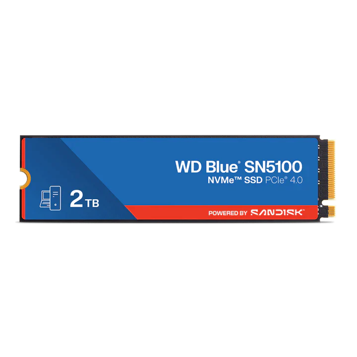 WD Blue 2TB NVMe ‎SN5100 internal,Gen4,M.2 2280,7100MB/s WDS200T5B0E