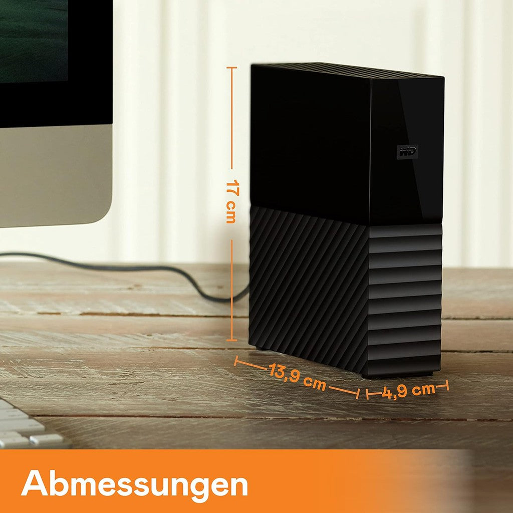 WD My Book 18TB USB 3.0 Desktop Hard Drive WDBBGB0180HBK-EESN