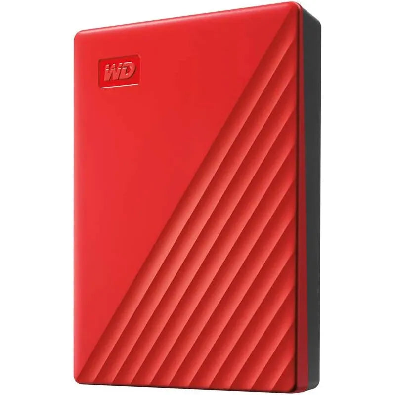 WD My Passport 4TB Portable Hard Drive USB 3.2 RED WDBPKJ0040BRD