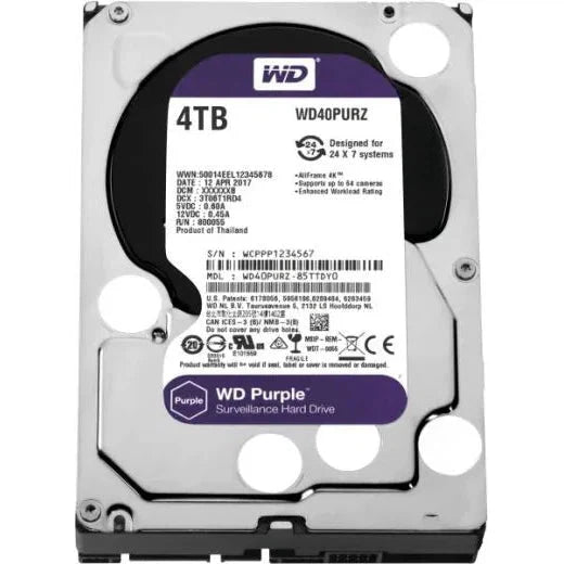 WD Purple 4TB Surveillance Hard Disk Drive