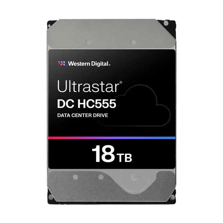 WD Ultrastar DC HC555 18TB 7200 RPM SATA 6Gb/s 512MB Cache 3.5-Inch Enterprise Hard Drive