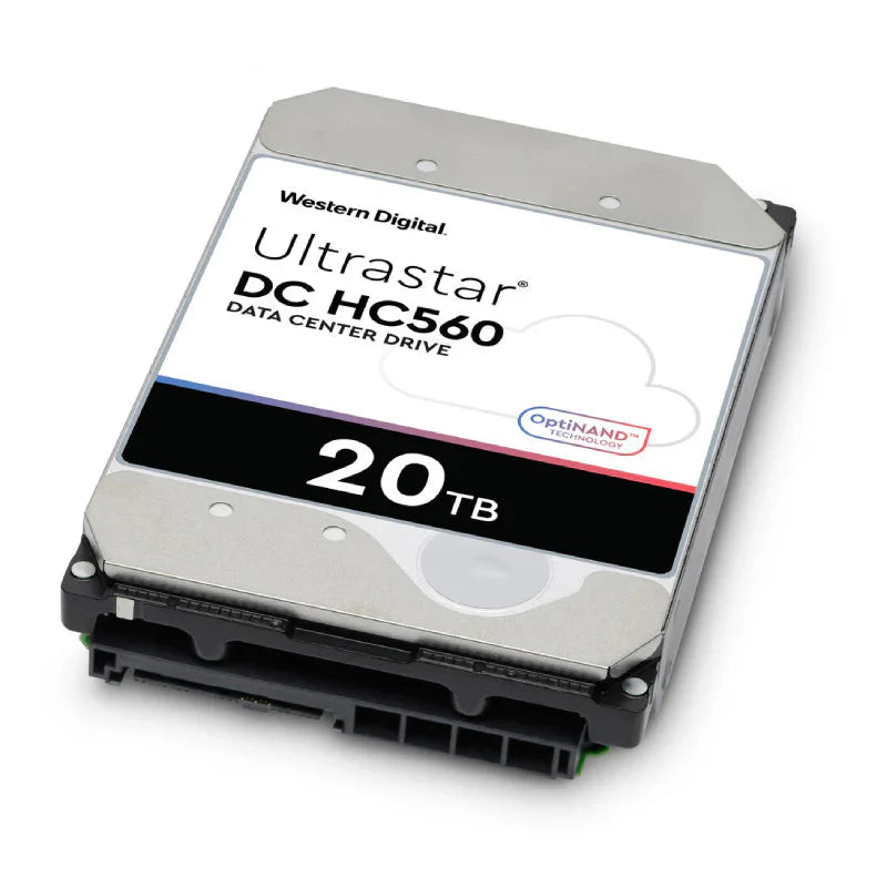 WD Ultrastar DC HC560 Hard Drive - 20TB / 3.5-inch / SATA-III / 7200 RPM / 512MB