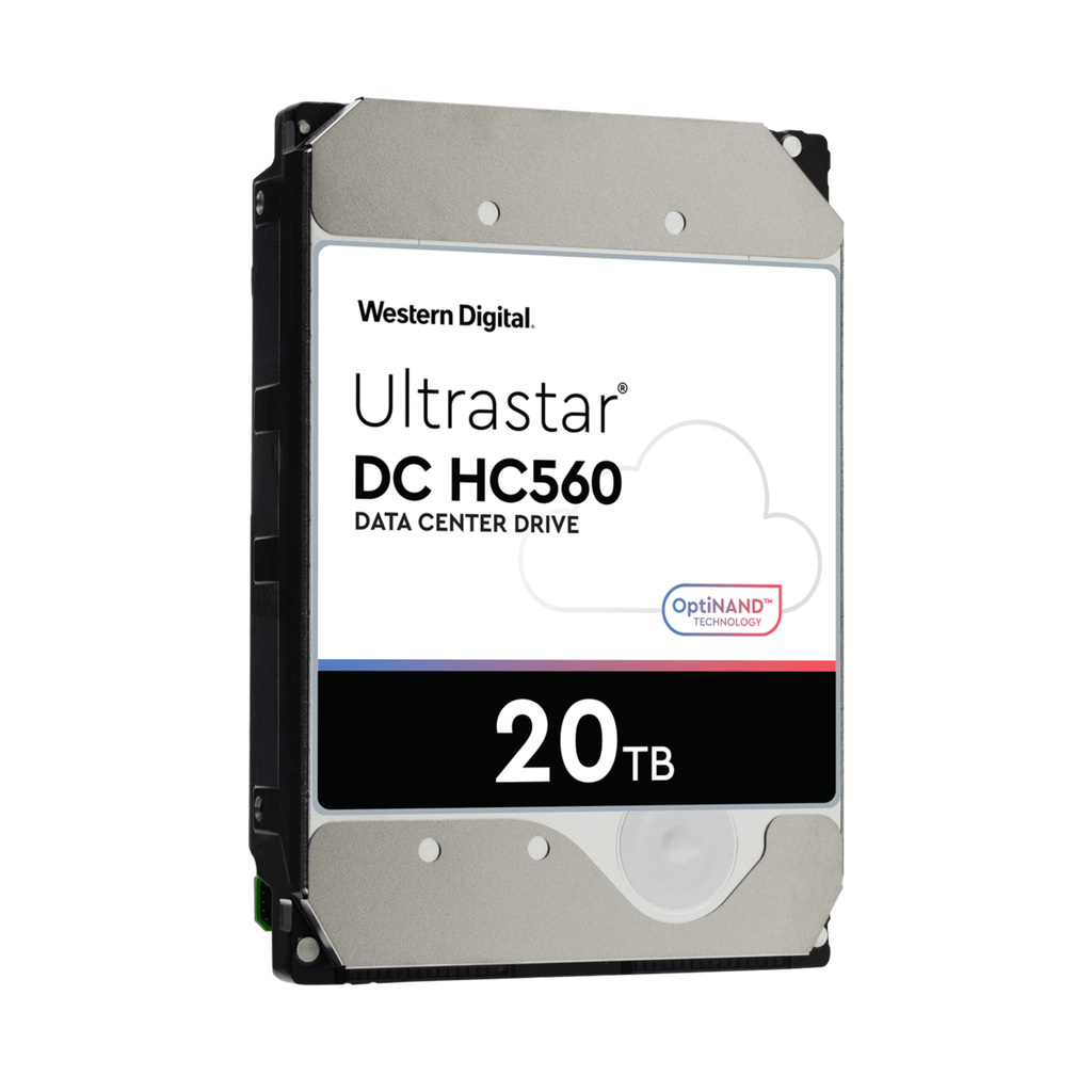 WD Ultrastar DC HC560 Hard Drive - 20TB / 3.5-inch / SATA-III / 7200 RPM / 512MB