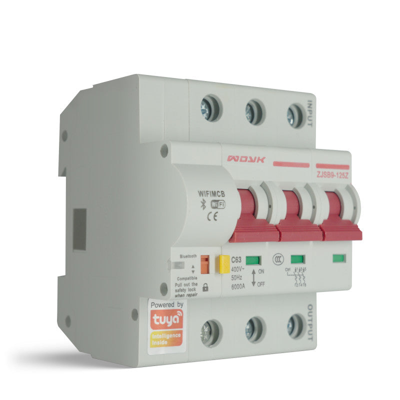 WIFI Metering Circuit Breaker Switch Leakage Protection Power Energy 3P 63A