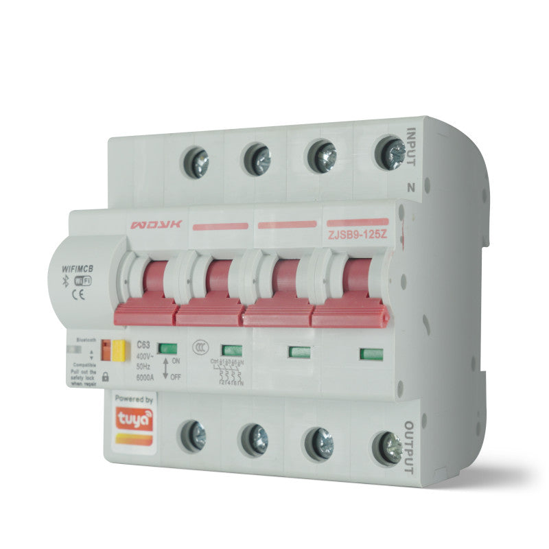 WIFI Metering Circuit Breaker Switch Leakage Protection Power Energy 4P 63A