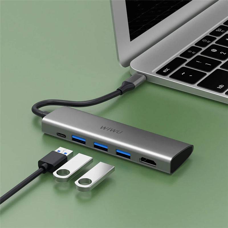WIWU ALPHA 5 IN 1 USB C HUB