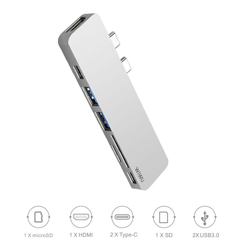 WIWU USB TYPE C 7 IN 1 USB C HUB