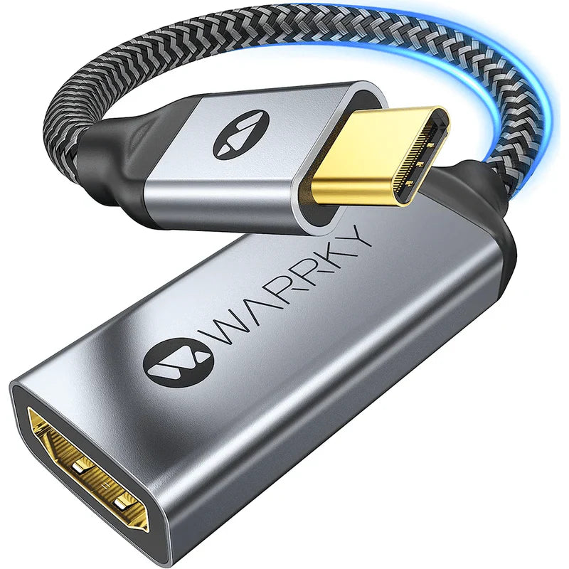 Warrky USB C to HDMI Adapter - 4K 60 Hz 0.65FT/20CM