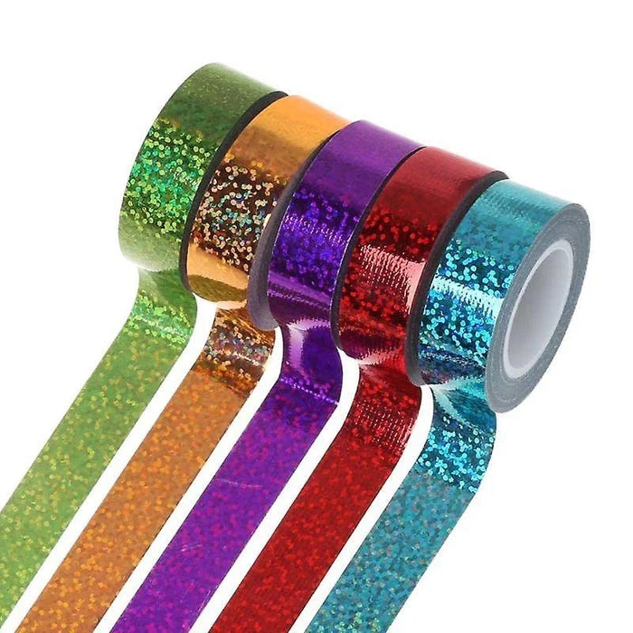 Washi Tape Metallic Color 8 Pcs