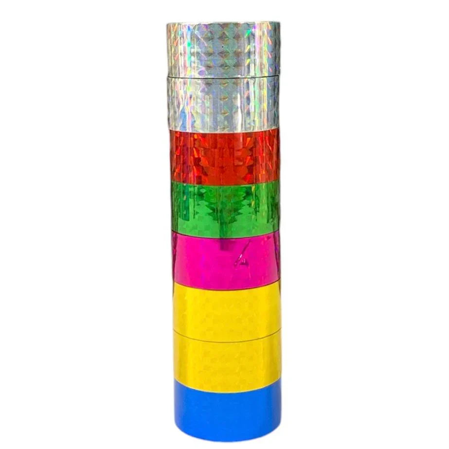 Washi Tape Metallic Color 8 Pcs