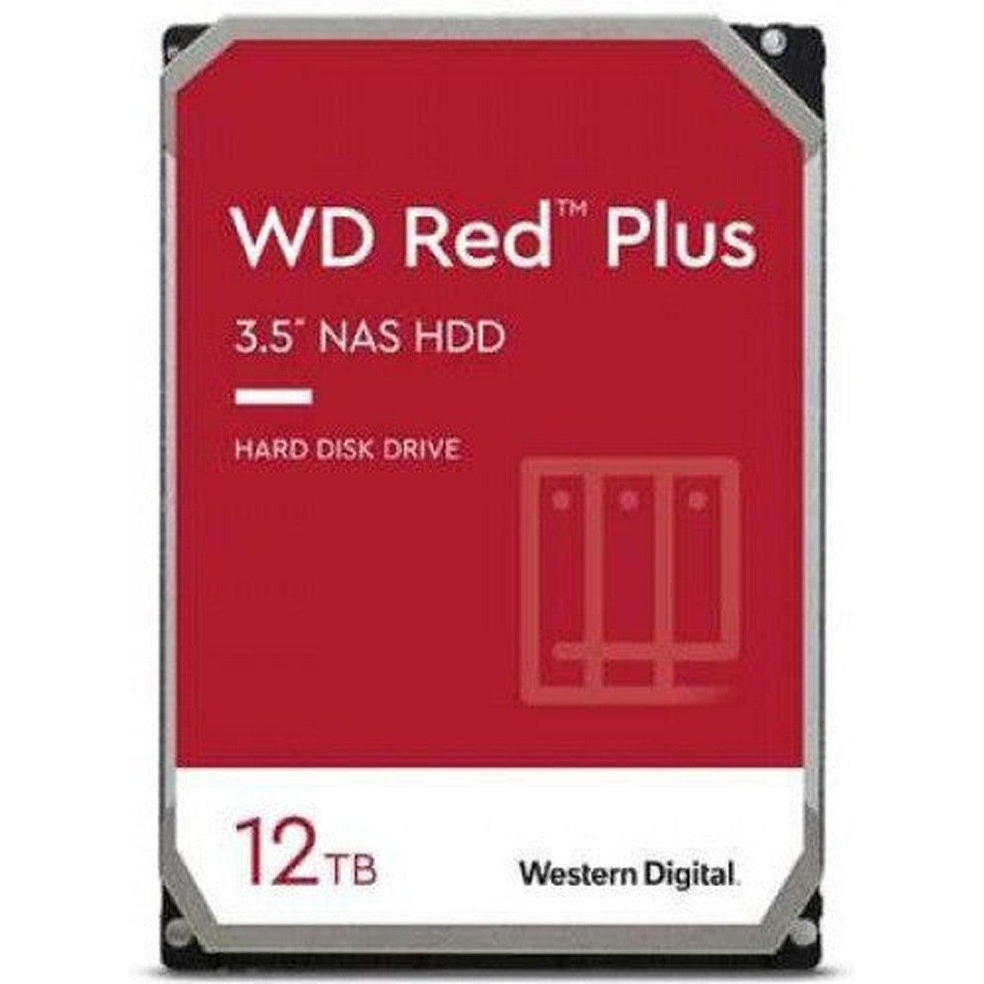 Wd 12Tb Wd Red Plus Nas Internal Hard Drive Hdd – 7200 Rpm, Sata 6 Gb/S, Cmr, 512 Mb Cache, 3.5″ – Wd120Efbx