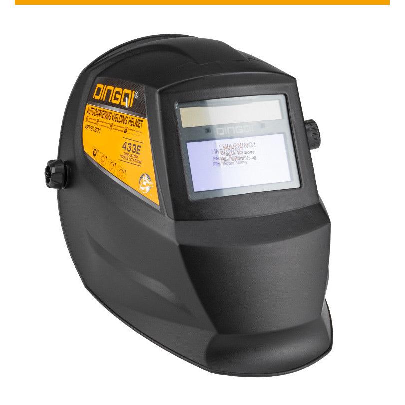 Welding Helmet PP Material Solar Battery Auto Darkening Safety 93x43 Visual