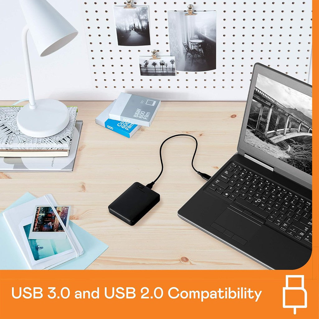 Western Digital 4TB Elements USB 3.0 Portable External Hard Drive Black | WDBU6Y0040BBK-WESN