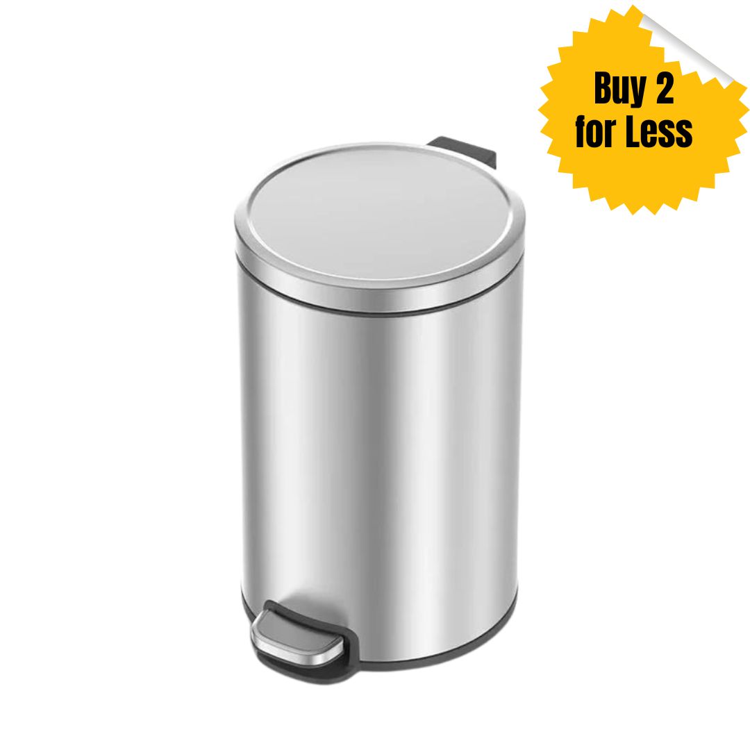 Eko Durable Stainless Steel 12L Serene Step Bin