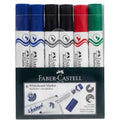 Faber Castell White Board Marker W50 Set Of 6 Chisel