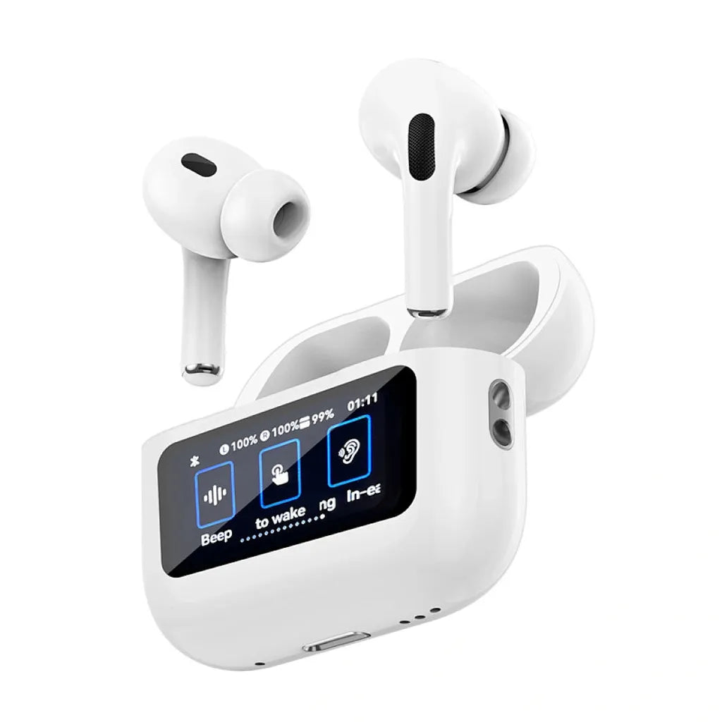 WiWU Wireless Stereo Earbuds with LCD touch screen ANC Noise  Cancellation In-Ear Earphone -T22