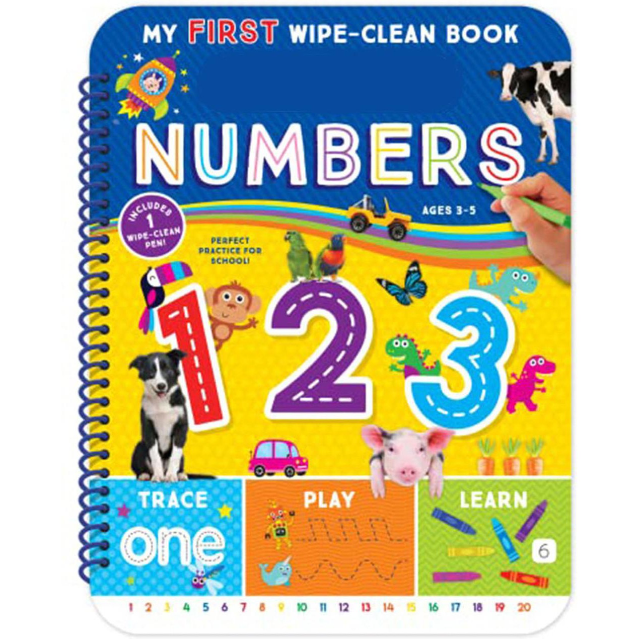 Write And Wipe Numbers Practice Book