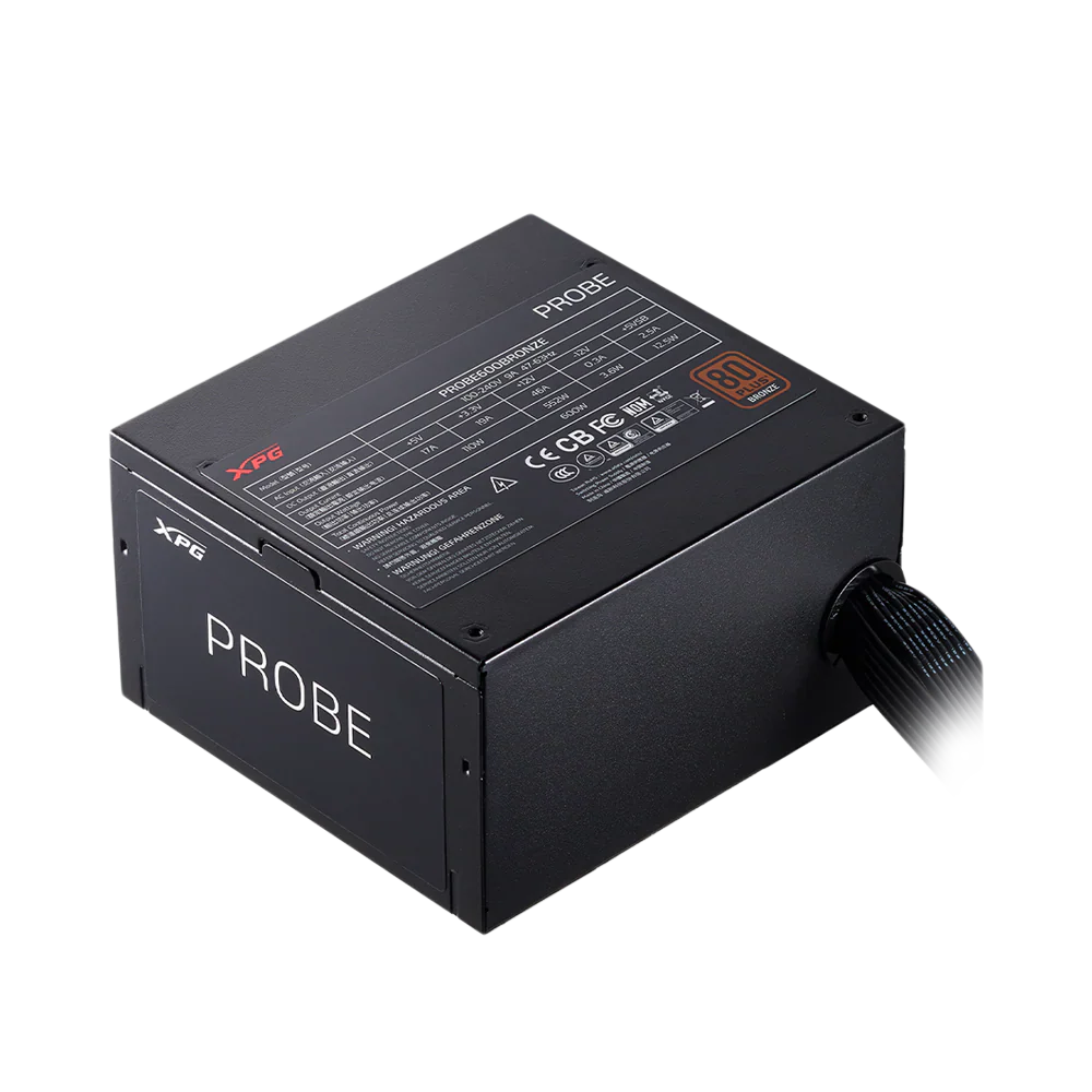 XPG PROBE 700W - 80 Plus Bronze Power Supply Unit - Black