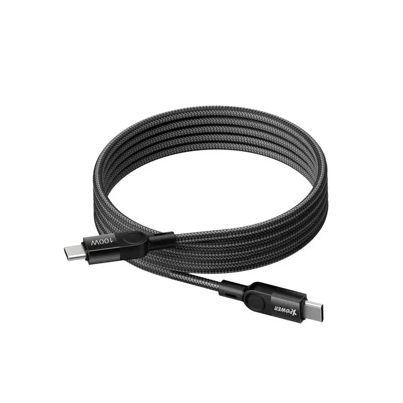 XPower MCC100 Magnetic Cable - 1 Meter / 100W / Type-C / Black