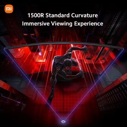 Xiaomi Curved Gaming Monitor G34WQi - 34" WQHD / 180Hz / 1ms / HDMI 2.0 / Display Port - Black