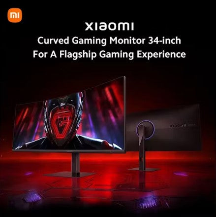 Xiaomi Curved Gaming Monitor G34WQi - 34" WQHD / 180Hz / 1ms / HDMI 2.0 / Display Port - Black