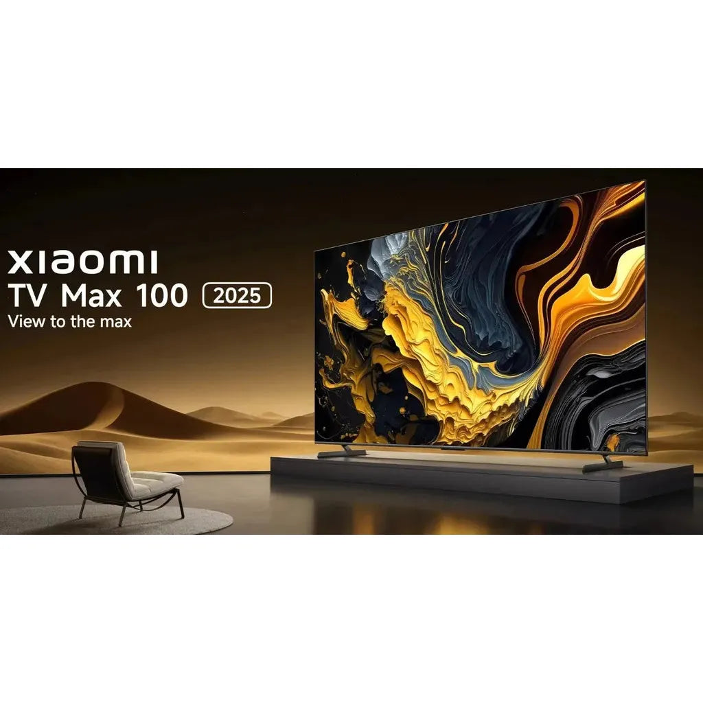 Xiaomi TV Max 100 - 100" 4K QLED / 144Hz / HDMI 2.1 / USB 2.0 / 3.0 / Bluetooth / Wi-Fi / LAN - Dark Gray